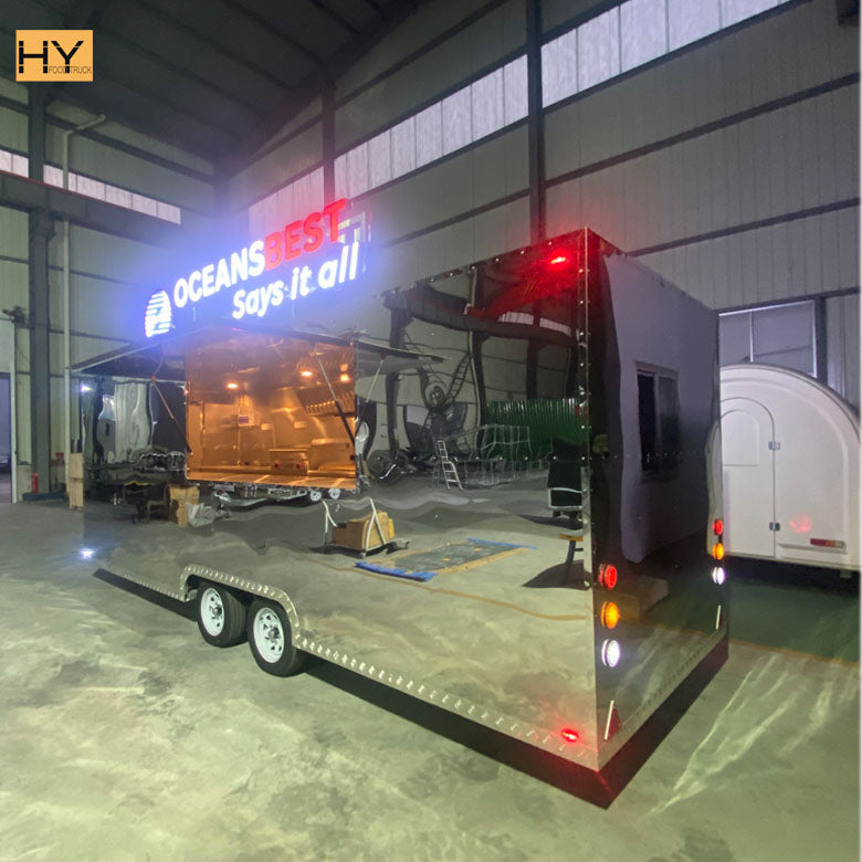 Customize 19Ft New Food Trucks Cheaper Than Used Food Trailer