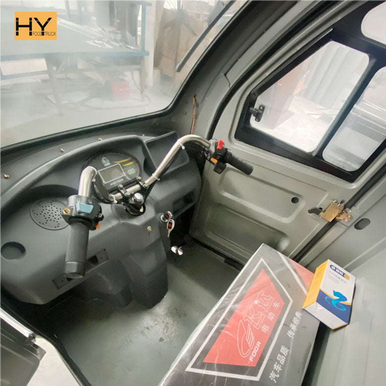 Wedding Bar mobile tricycle interior featuring stainless steel taps and modern controls for elegant beverage service.