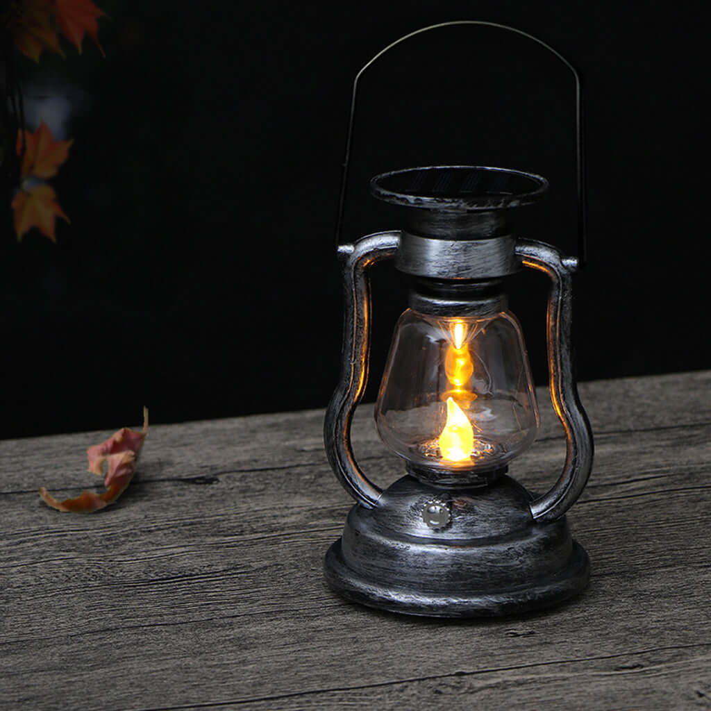Vintage Outdoor Solar LED Lantern Retro Garden Lights 12V for Stylish Illumination