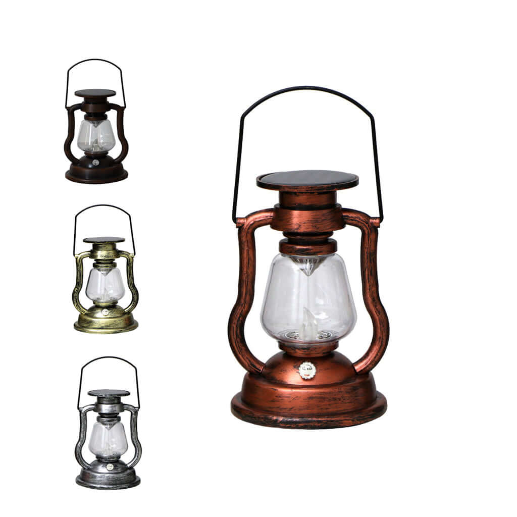 Vintage Outdoor Solar LED Lantern Retro Garden Lights 12V for Stylish Illumination
