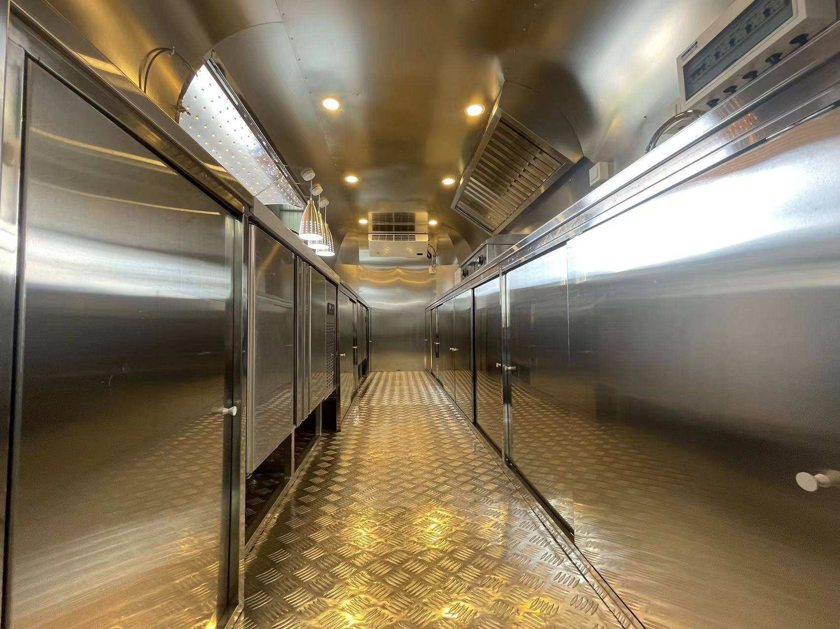 13FT Stainless Steel Airstream Food Trailers For Sale